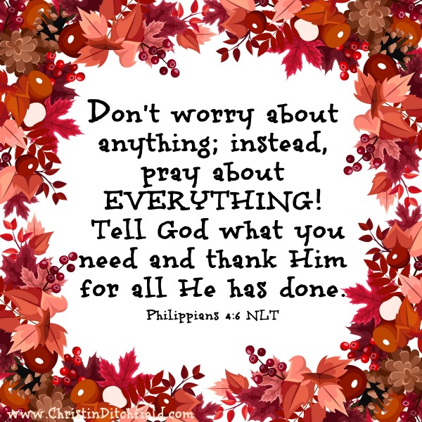 Don't Worry About Anything Philippians 4:6