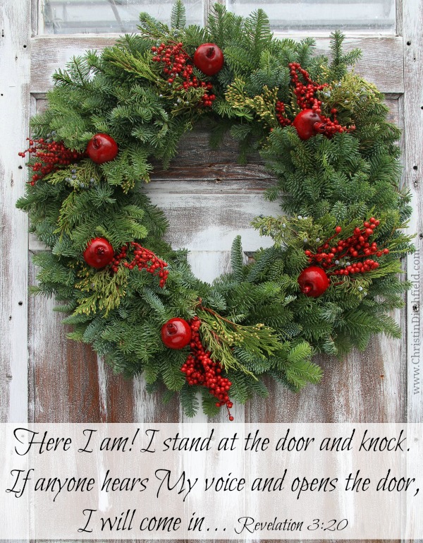 I stand at the door and knock... Revelation 3:20