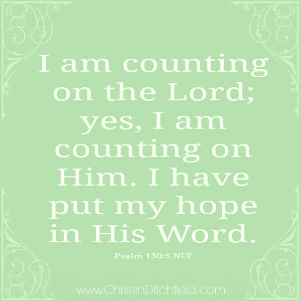 Counting on the Lord