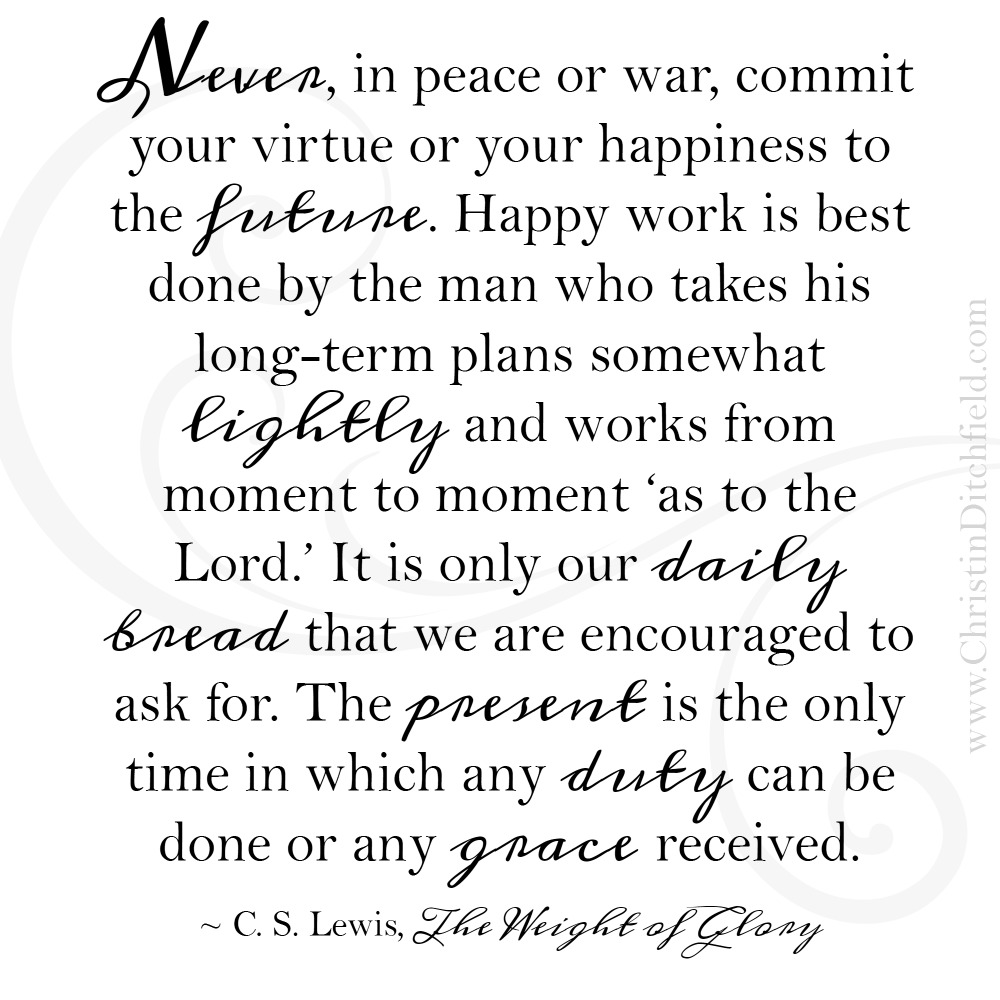 CS Lewis Weight of Glory Peace or War