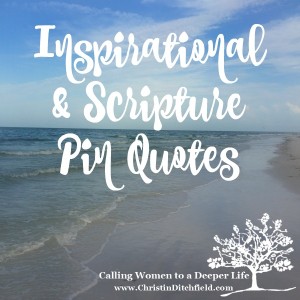 Inspirational and Scripture Pin Quotes