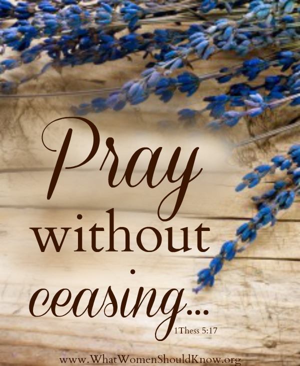 How to Pray Without Ceasing 