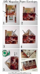 DIY Magazine Paper Envelopes