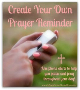 Create Your Own Prayer Reminder