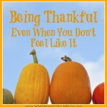 Being Thankful Even When You Don't Feel Like It