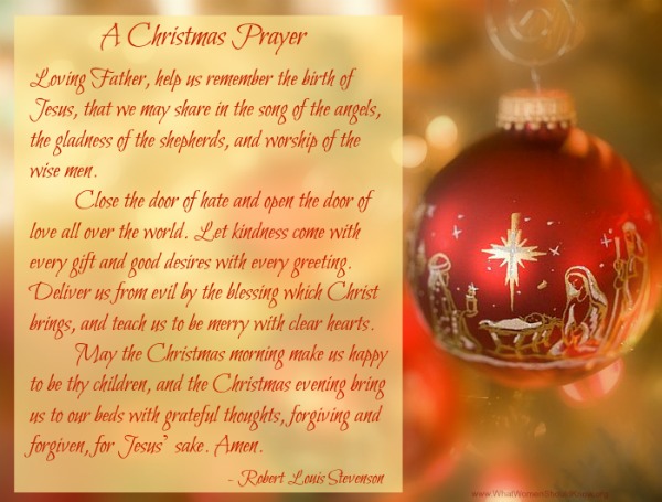 The Christmas Story ~ and ~ A Christmas Prayer