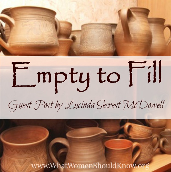 Empty to Fill ~ Lucinda Secrest McDowell | Book Give-Away