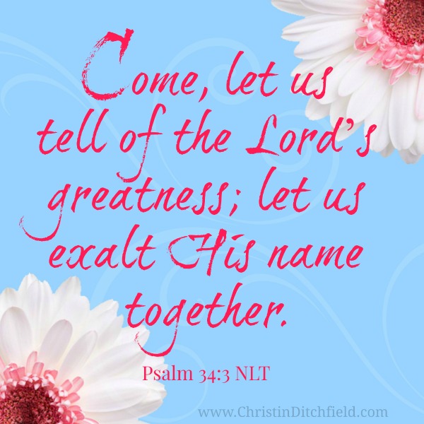 Let Us Exalt His Name