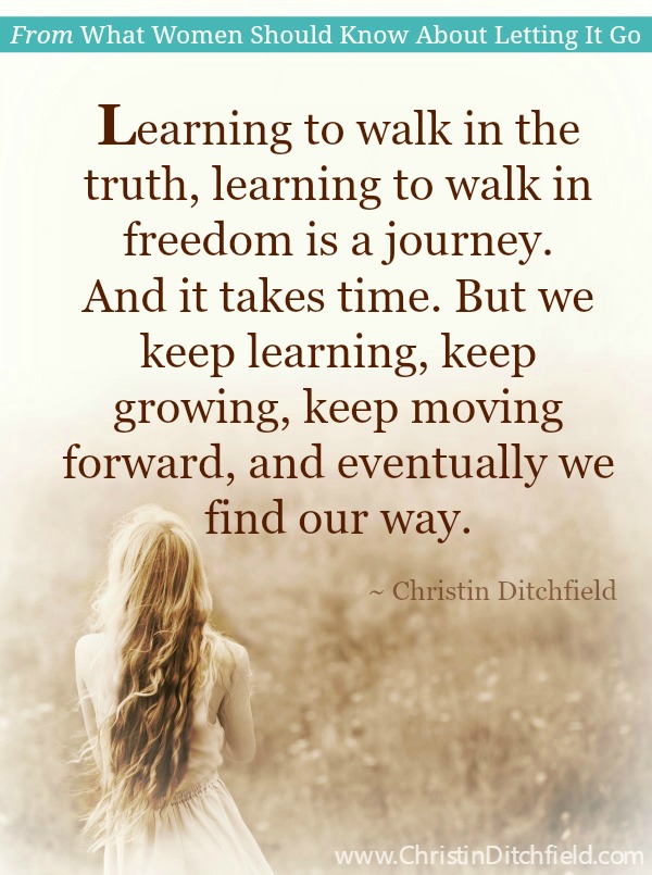 Letting It Go ~ Moving Forward