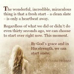 Letting It Go ~ Start Anew Christin Ditchfield Quote