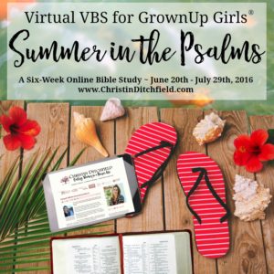 Summer in the Psalms Christin Ditchfield