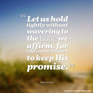 Hebrews 10:23 Hope Scripture Graphic